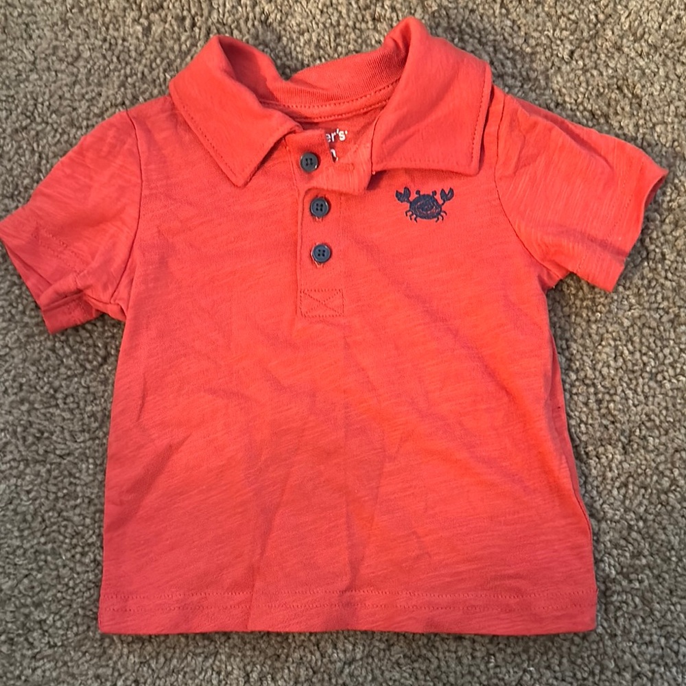 Carter's Orange Polo Shirt Classic Short Sleeve